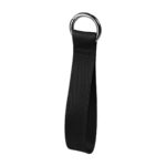M 7989 N - LLAVERO TISSU NEGRO (NEGRO / METAL / POLIESTER)
