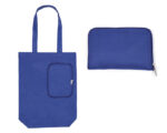 BOLSA MULTIFUNCIONAL PLEGABLE CON CIERRE SHARON A3041 AZUL (POLIÉSTER 210D - A3041.09 -  ARTICULOS PROMOCIONALES)
