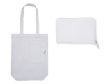 BOLSA MULTIFUNCIONAL PLEGABLE CON CIERRE SHARON A3041 BLANCO (POLIÉSTER 210D - A3041.01 -  ARTICULOS PROMOCIONALES)