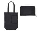 BOLSA MULTIFUNCIONAL PLEGABLE CON CIERRE SHARON A3041 NEGRO (POLIÉSTER 210D - A3041.02 -  ARTICULOS PROMOCIONALES)