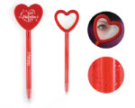 BOLÍGRAFO PLÁSTICO EN FORMA DE CORAZÓN LATIDO A3088 ROJO (PLÁSTICO - A3088.04 -  ARTICULOS PROMOCIONALES) - Imagen 2