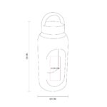 CILINDRO DE VIDRIO IDARA AZUL ANF 052 A (VIDRIO BOROSILICATO - SILICÓN - PLÁSTICO) - Imagen 4
