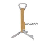 DESTAPADOR CON NAVAJA BEIGE BAR 024 BE (BAMBÚ - METAL) - Imagen 2