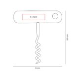 BAR 033 C - SACACORCHOS KURV (CAFE - MADERA DE HAYA - ACERO INOXIDABLE) - Imagen 4