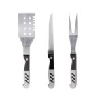SET DE BBQ LERNA NEGRO BBQ 008 (ACERO INOXIDABLE UTENSILIOS - POLIÉSTER HIELERA) - Imagen 5