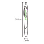 BOLÍGRAFO DE PLÁSTICO KASHAN NEGRO BL-107N ( BL-107 - BL107 - BOLÍGRAFOS,TINTA AZUL ) - Imagen 4