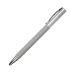 BOLÍGRAFO EN TERMINADO RUBBER CASTILLA GRIS BL-132G ( BL-132 - BL132 - BOLÍGRAFOS,TINTA NEGRA )