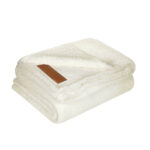 COB 005 H - FRAZADA BANFF HUESO (HUESO - POLIESTER)
