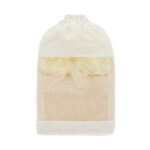 KIT DE BA&NTILDE;O ADRI BEIGE DAM 026 BE (POLIÉSTER ESPONJAS - ALGODÓN Y PVC BOLSA - PIEDRA PÓMEZ)