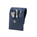 SET DE MANICURE EMMA AZUL DAM 042 A (CURPIEL - METAL)