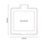 ESPEJO ALINE AZUL DAM 500 A (PLÁSTICO) - Imagen 2