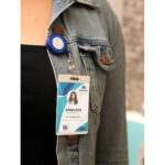 PORTA GAFETE TRANSLÚCIDO NARANJA DK-052O ( DK-052 - DK052 -  ) - Imagen 3