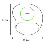 MOUSE PAD CON SOPORTE DE SILICÓN GRIS DK-067G ( DK-067 - DK067 -  ) - Imagen 5