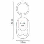 LLAVERO DESTAPADOR TELSEN GRIS METALICO DPO 050 G (METAL) - Imagen 4