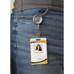 PORTA GAFETE METÁLICO PLATA EX-015S ( EX-015 - EX015 -  ) - Imagen 4