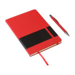 SET DE LIBRETA ANDHRA ROJO EX-065R ( EX-065 - EX065 - CON BOLÍGRAFO )