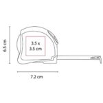 FLEXÓMETRO SILAY PLATA HER 050 S (ACERO INOXIDABLE - PLÁSTICO) - Imagen 4