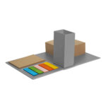 HL 701 G - PORTA NOTAS KUSLIG GRIS (GRIS - CARTON - PAPEL)