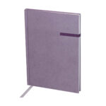 HL 9048 M - LIBRETA BLID MORADO (MORADO - POLIESTER SUAVE AL TACTO (PIEL DE DURAZNO) - CARTONCILLO RIGIDO - PAPEL)