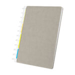 HL 9062 G - LIBRETA ORUKA GRIS (GRIS - CURPIEL - PAPEL - PVC)