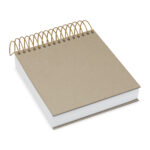 HL 9066 G - LIBRETA OMENA GRIS (GRIS - CARTON - ESPIRAL METALICO)