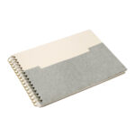 HL 9067 G - LIBRETA APPEL GRIS (GRIS - CARTON - PAPEL 80% ALGODON - ESPIRAL METALICO)
