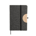 LIBRETA PAULO GRIS HL 9080 G (CURPIEL - BAMBÚ)