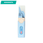 SET DE CUBIERTOS TEROI AZUL CLARO HM-046A ( HM-046 - HM046 - CUBIERTOS,ALIMENTOS ) - Imagen 2