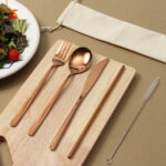 JUEGO DE CUBIERTOS CIMAHI NEGRO HM-074N ( HM-074 - HM074 - CUBIERTOS ) - Imagen 5