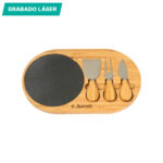 SET DE QUESOS DAKAR BAMBÚ HM-107C ( HM-107 - HM107 - TABLAS,TABLAS DE QUESO Y SETS DE VINO ) - Imagen 2