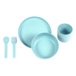 SET DE 5 PIEZAS NANGIS AZUL PASTEL HM-160A ( HM-160 - HM160 - CONTENEDORES DE ALIMENTOS )