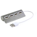 HUB DE 4 PUERTOS USB NEWPORT GRIS METALICO HUB 010 G (ALUMINIO - PLÁSTICO) - Imagen 4