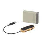 CONCENTRADOR DE PUERTOS TALLIN NEGRO HUB 012 N (BAMBÚ - CURPIEL - PLÁSTICO) - Imagen 4