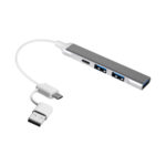 HUB 013 S - CONCENTRADOR DE PUERTOS HALT (PLATA - ALUMINIO - PLASTICO) - Imagen 3