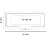 ESTUCHE DE GEOMETRÍA BLANCO FROSTY INF 012 (PLÁSTICO) - Imagen 4