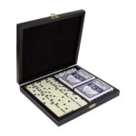 SET DE JUEGO ARUA NEGRO JM 050 N (MADERA ESTUCHE - PLÁSTICO FICHAS)