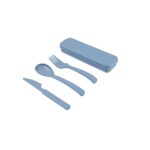 SET DE CUBIERTOS THAI AZUL KTC 590 A (PLÁSTICO - FIBRA DE TRIGO)