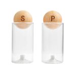 KTC 850 BE - SET DE SALERO Y PIMENTERO BENITO BEIGE (BEIGE - MADERA - VIDRIO) - Imagen 8