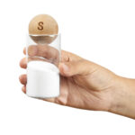 KTC 850 BE - SET DE SALERO Y PIMENTERO BENITO BEIGE (BEIGE - MADERA - VIDRIO) - Imagen 5