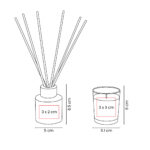 KTC 950 B - SET DE HOGAR ALICE BLANCO (BLANCO - VIDRIO - CERA DE SOYA - FIBRA DE POLIESTER -  FRAGANCIA) - Imagen 6