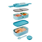 KTC 613 A - SET PORTAVIANDAS AMANDA AZUL (AZUL - POLIESTER - ALUMINIO - PLASTICO) - Imagen 4