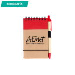 LIBRETA ECOLÓGICA MARSELLA AZUL MARINO LB-003A ( LB-003 - LB003 - CON BOLÍGRAFO,ESPIRAL ) - Imagen 3