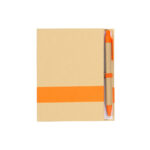 LIBRETA ECOLÓGICA NARANJA LB-033O ( LB-033 - LB033 - LIBRETAS,ECOLÓGICAS,CON BOLÍGRAFO )