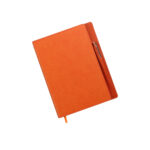 LIBRETA DUQM NARANJA OSCURO LB-082O ( LB-082 - LB082 - CON BOLÍGRAFO )