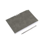 LIBRETA MALANS GRIS LB-102G ( LB-102 - LB102 - CON BOLÍGRAFO )