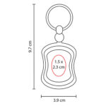 LLAVERO SWAP NEGRO M 1040 N (PLÁSTICO) - Imagen 2