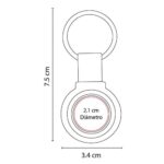 LLAVERO DARINI NEGRO M 2310 N (CURPIEL - METAL) - Imagen 3