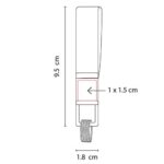 LLAVERO ARUM NEGRO M 3100 N (CURPIEL - METAL) - Imagen 5