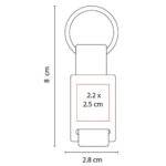 LLAVERO CASPIO AZUL M 5813 A (METAL - TELA) - Imagen 2
