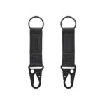 LLAVERO CARSON NEGRO M 7676 N (METAL - TELA - CURPIEL) - Imagen 3